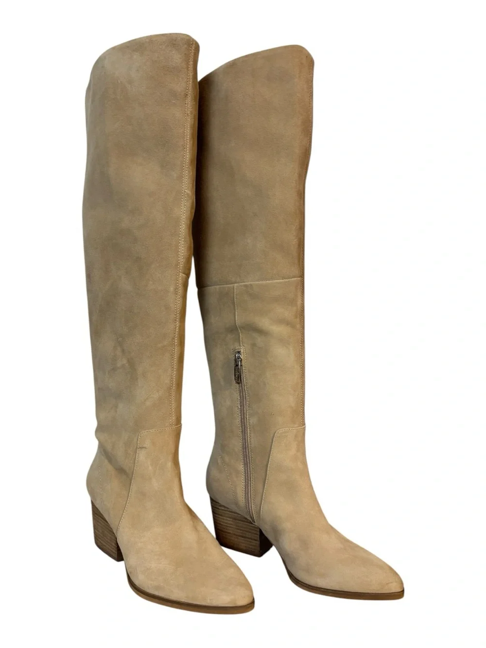 Vince Camuto Knee High Nestel Pull On boots suede women’s size US 8M EU 38.5